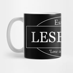 Lesbeans (white, small) Mug